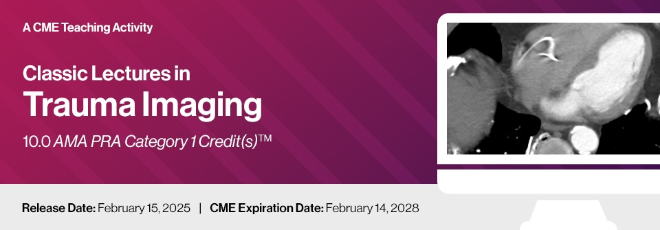 Classic Lectures in Trauma Imaging 2025 (Videos 20 MP4 files)